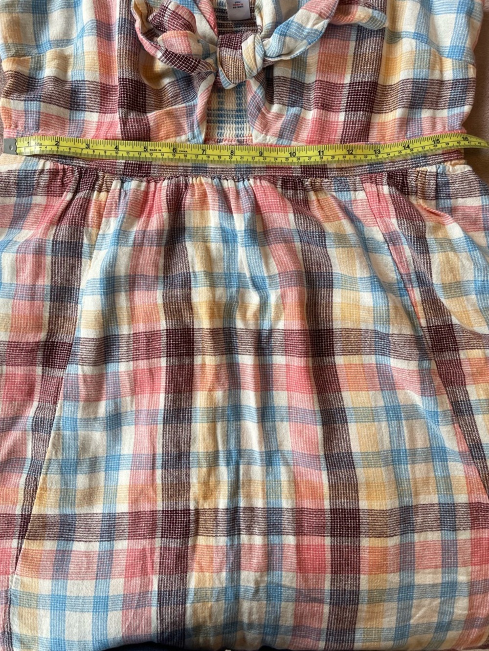 Old Navy Plaid Tie-Front Mini Cami Dress - Picture 10 of 11